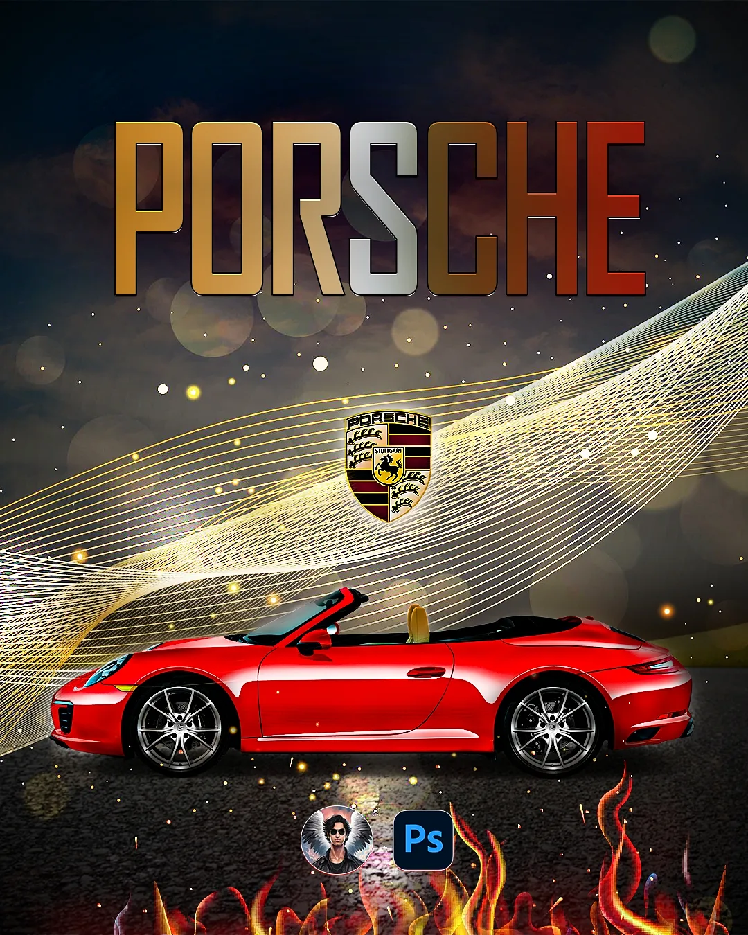 'PORSCHE' Car Art